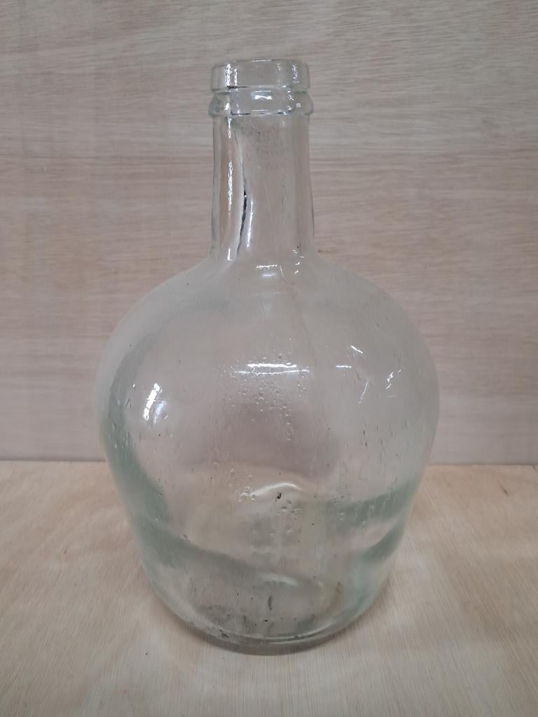 Glazen bol vaas, Ophalen of Verzenden, Overige kleuren, Glas, Minder dan 50 cm