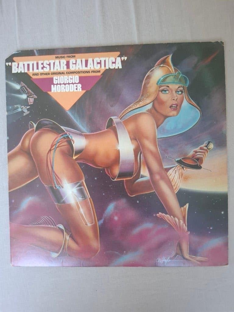 Giorgio Moroder/ Battlestar Galactica 1978 usa, Cd's en Dvd's, LP, Verzenden, Zo goed als nieuw, 12 inch
