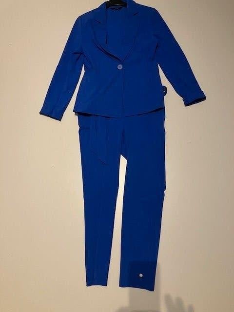 Blauw pak van Lady Day, Kleding | Dames, Kostuum of Pak, Blauw, Ophalen of Verzenden, Zo goed als nieuw