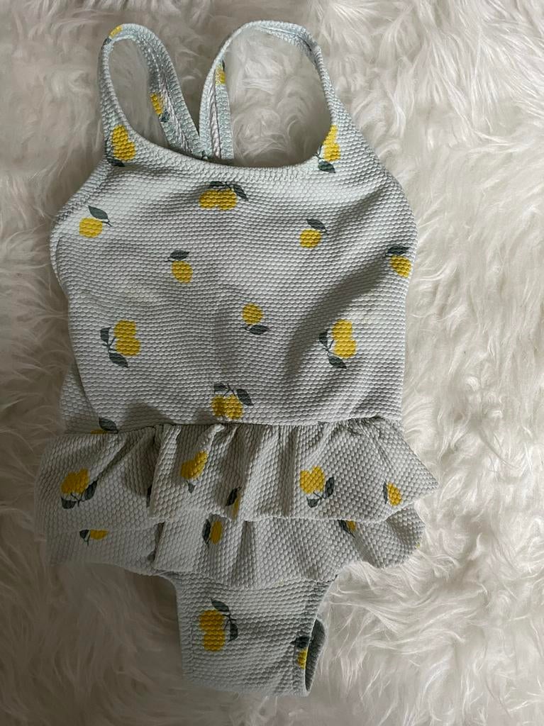 Leuk badpak met citroentjes - Maat 86/92 HEMA, Kinderen en Baby's, Gebruikt, Meisje, Badpak, Ophalen of Verzenden