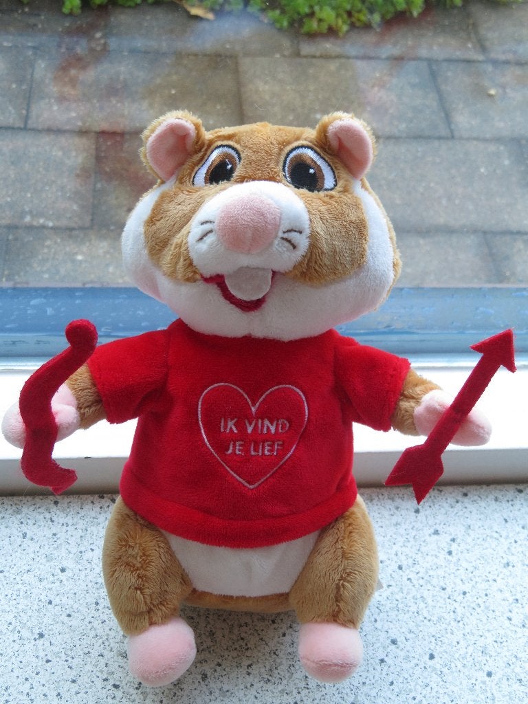 Hamster AH Albert Heijn Valentijn ' Ik vind je lief ' cupido, Albert Heijn, Hamster, Ophalen of Verzenden, Zo goed als nieuw