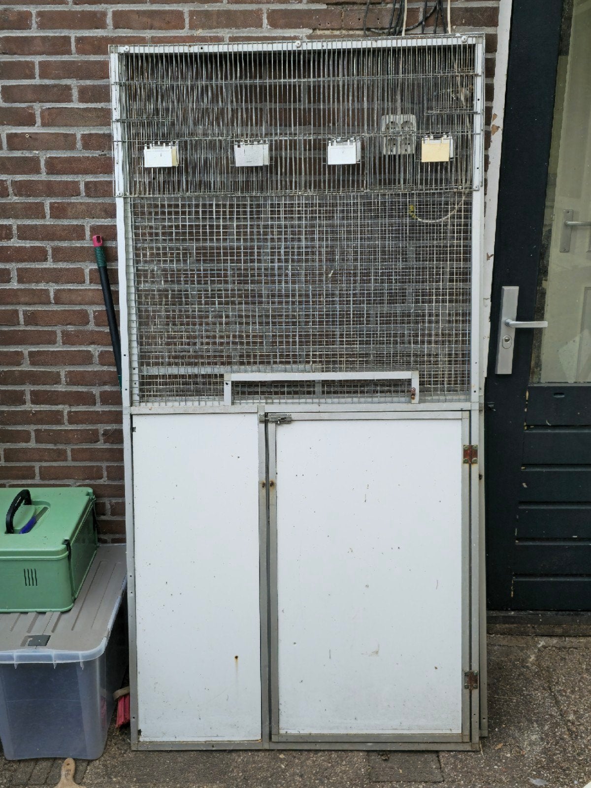 volière 200x100 met duren, Dieren en Toebehoren, Vogels | Hokken en Kooien, Ophalen of Verzenden, Aluminium, Volière