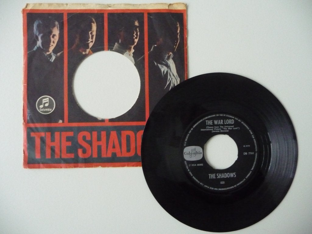 single THE SHADOWS - THE WAR LORD - COLUMBIA REC, 1966, Gebruikt, 7 inch, Ophalen of Verzenden, Pop