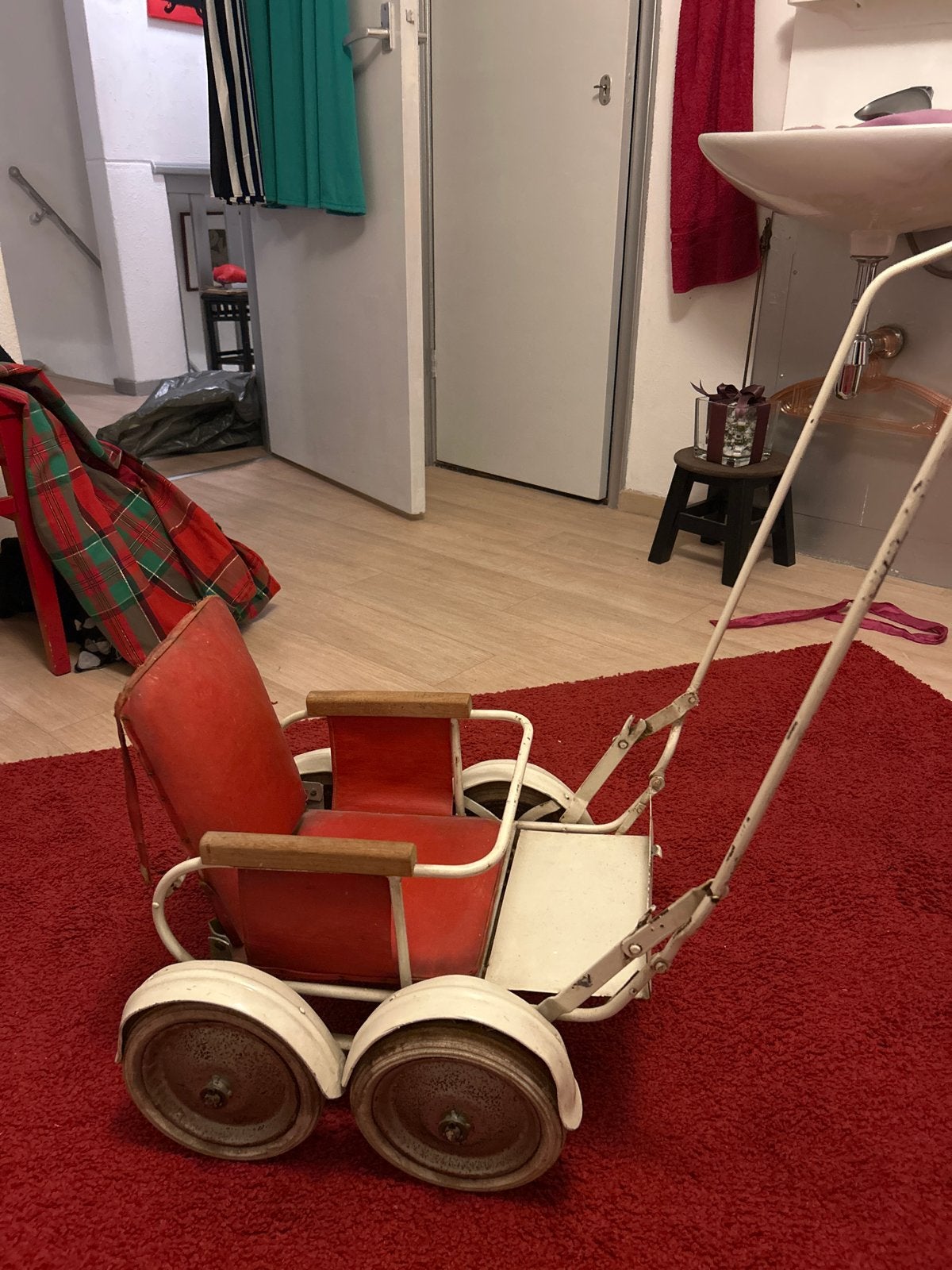 Vintage poppenwagen / kinderwagen, Ophalen, Gebruikt, Overige typen