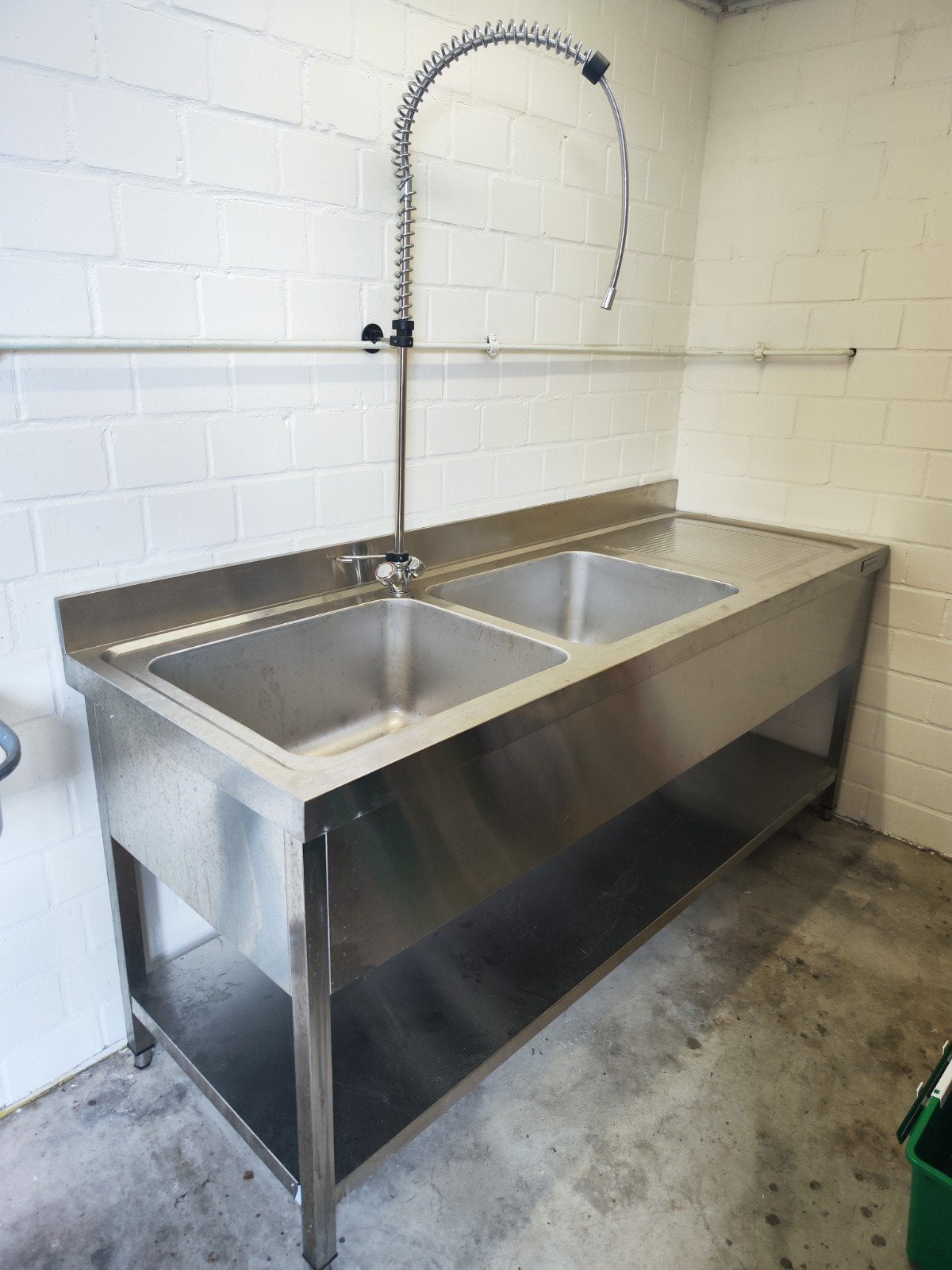 Spoeltafel ECO - 2000x700mm GGM GASTRO ONGEBRUIKT, Ophalen of Verzenden, Nieuw zonder verpakking, RVS Meubilair
