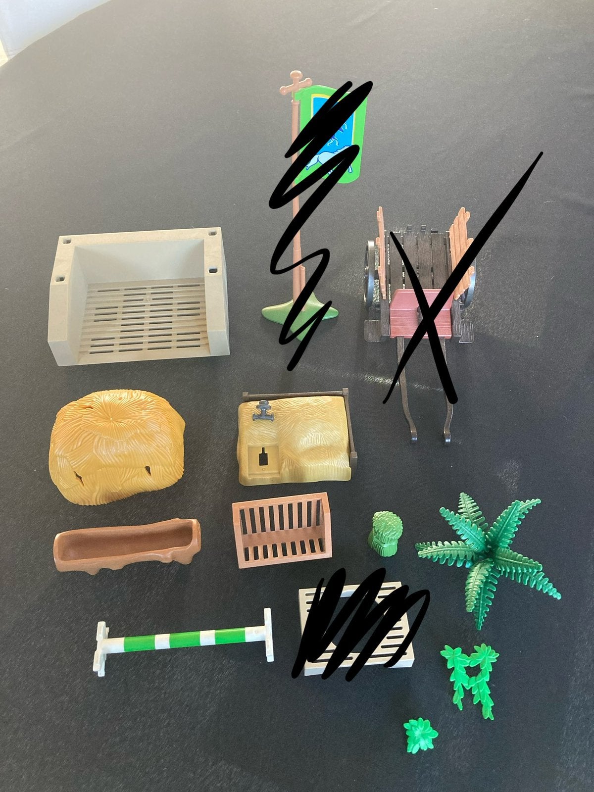 Playmobil accessoires paarden manege., Ophalen of Verzenden, Zo goed als nieuw