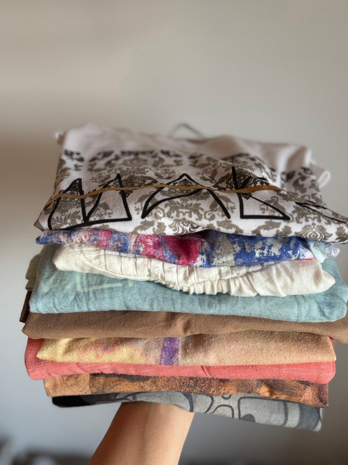 Set van 9 T-shirts, diverse merken, maat XS/S, Meerkleurig, Ophalen of Verzenden, Zo goed als nieuw, Korte mouw