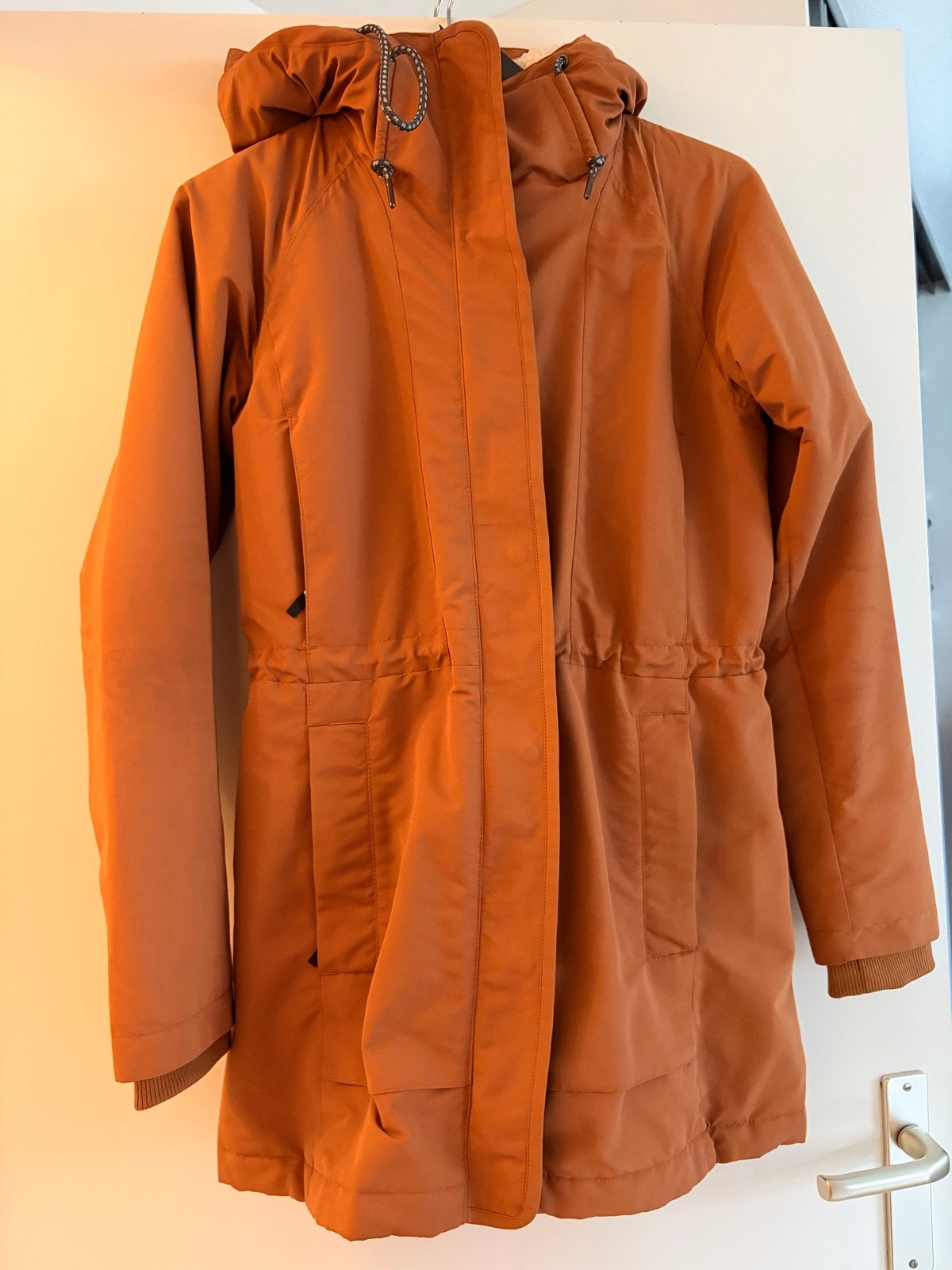 Columbia Winterjas - Warm en Stijlvol voor de Koude Dagen, Ophalen of Verzenden, Zo goed als nieuw, Maat 36 (S), Oranje