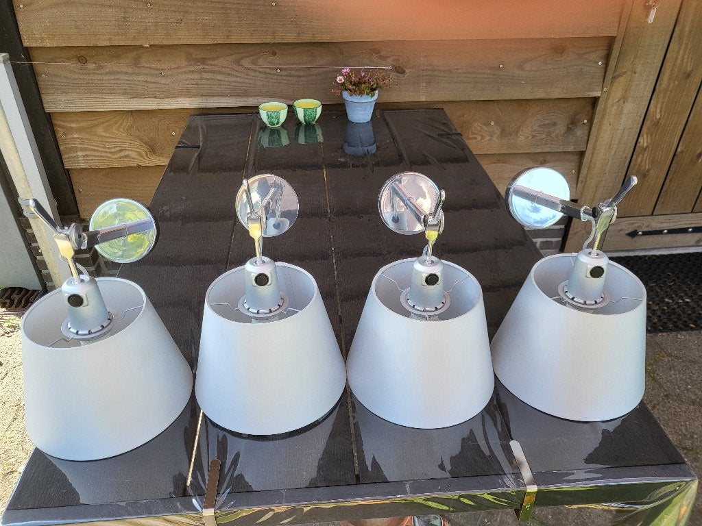 4 x lamp artemide tolomeo wandlamp wand lamp zomerlamp bed, Huis en Inrichting, Lampen | Wandlampen, Grijs, Ophalen of Verzenden