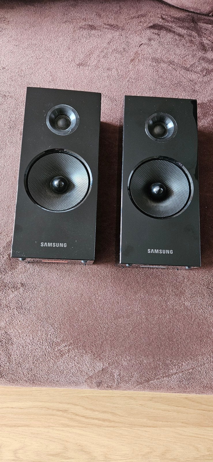 Samsung PS-ESM1 Front Speakers - Zwart, Ophalen, Stereo speakers, Gebruikt, Geschikt voor surround/home cinema