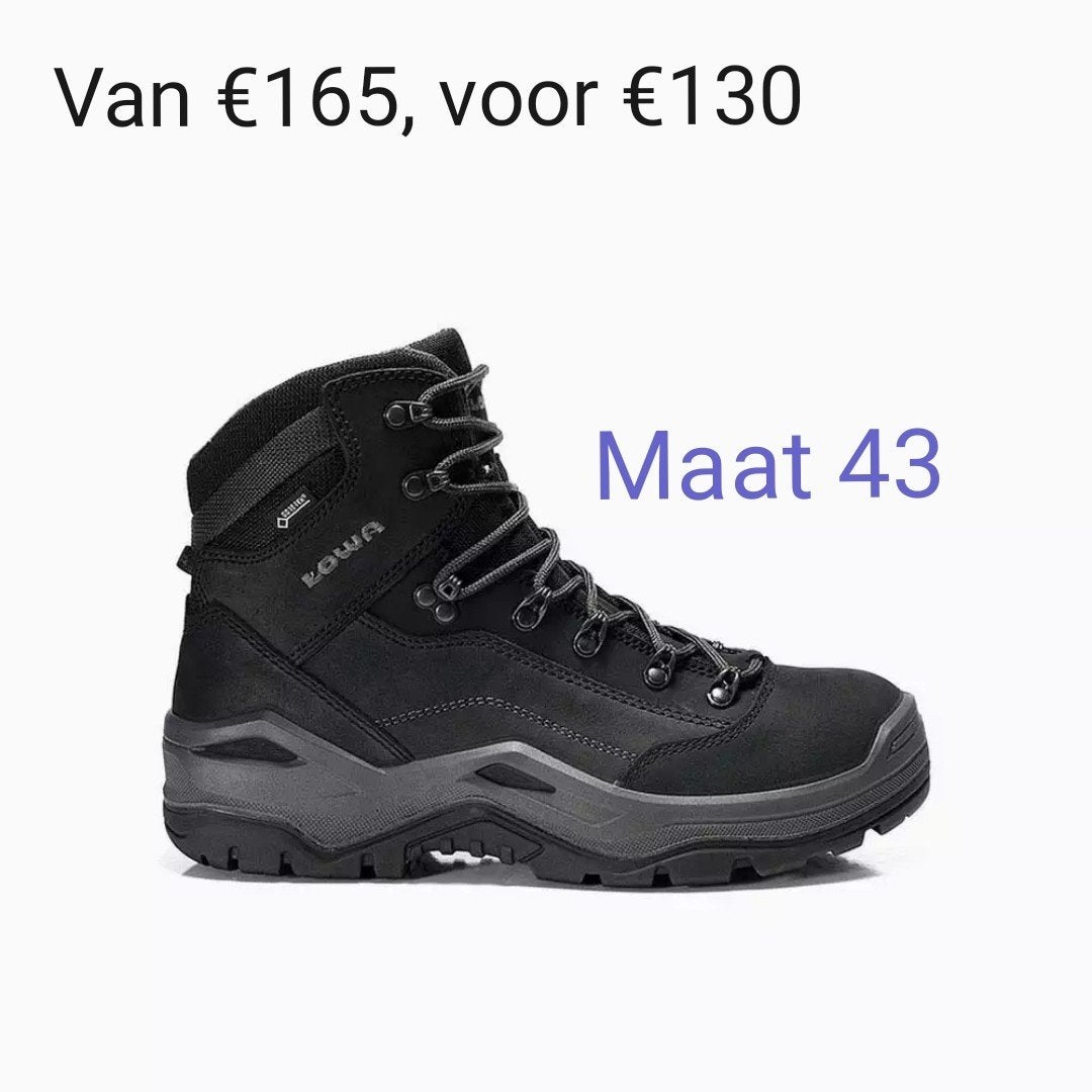 Lowa Renegade work GTX Mid Maat 43 Zwart, Ophalen of Verzenden, Nieuw, Schoenen