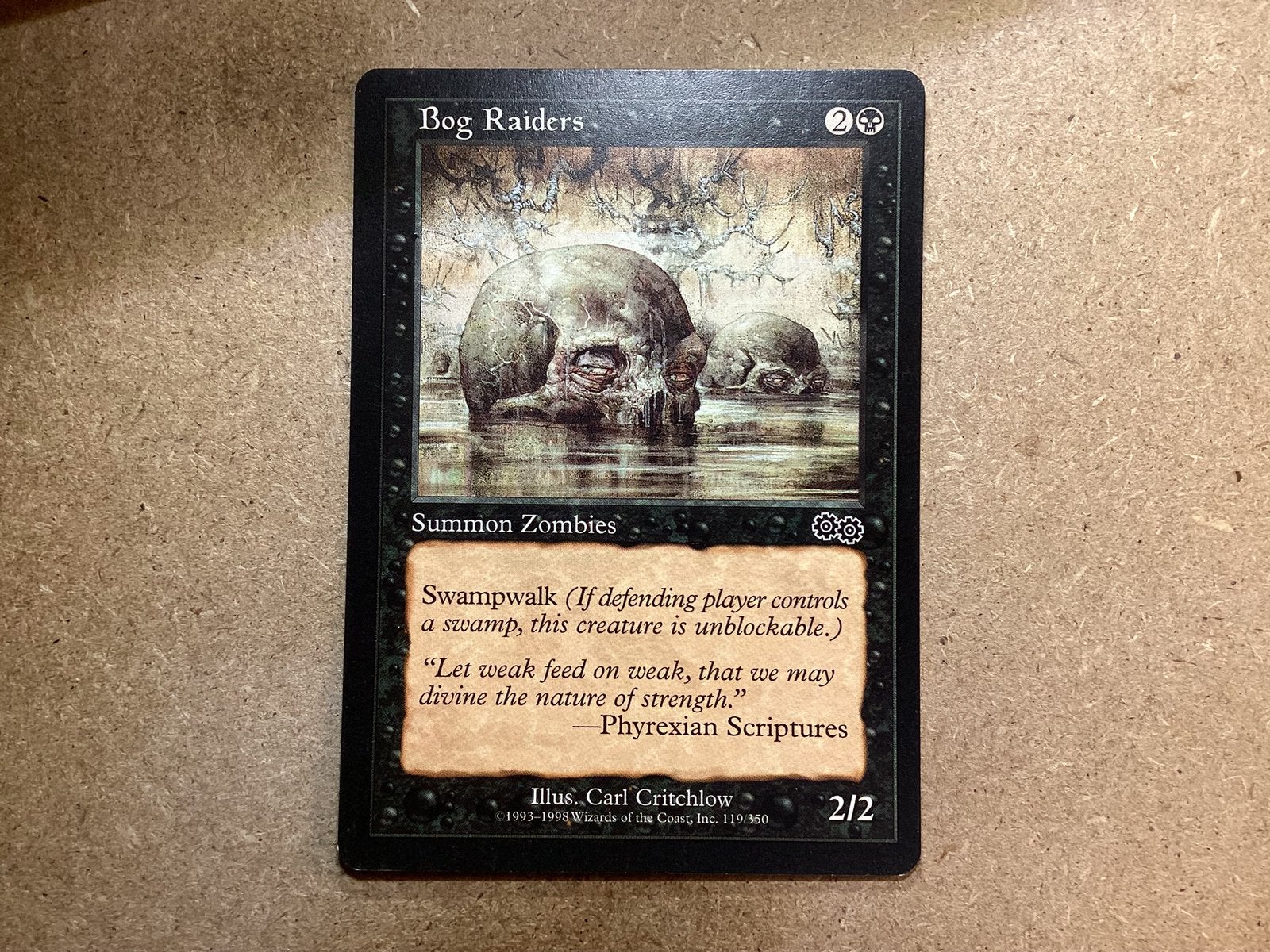 1x Bog Raiders [119/350] (Excellent), Ophalen of Verzenden, Zo goed als nieuw, Losse kaart
