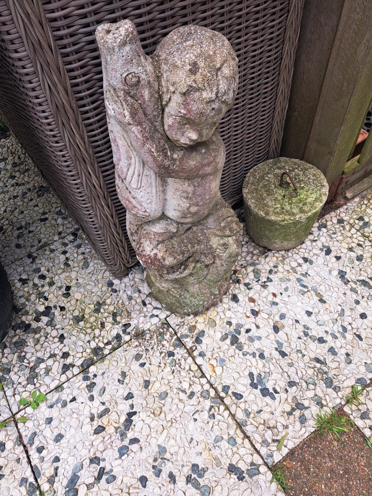 Spuit beeld beton, Tuin en Terras, Tuinbeelden, Ophalen