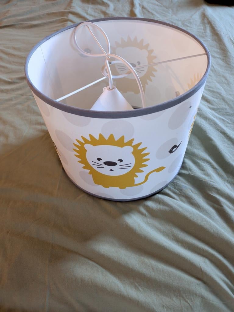 Hanglamp kinderkamer met leeuwen, Ophalen
