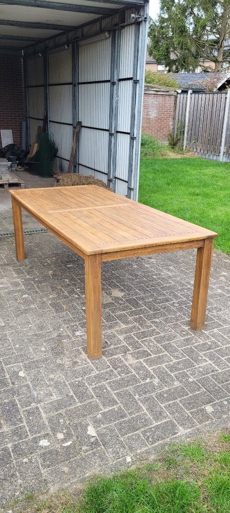 Teak tuintafel, Ophalen, Zo goed als nieuw, Rechthoekig, Teakhout