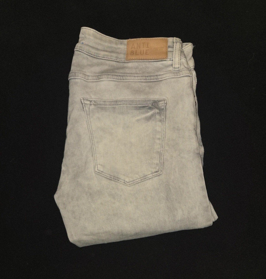 Anti Blue Grijze Jeans Dames W31 L32 (Maat M), Anti Blue, Ophalen of Verzenden, W30 - W32 (confectie 38/40), Grijs