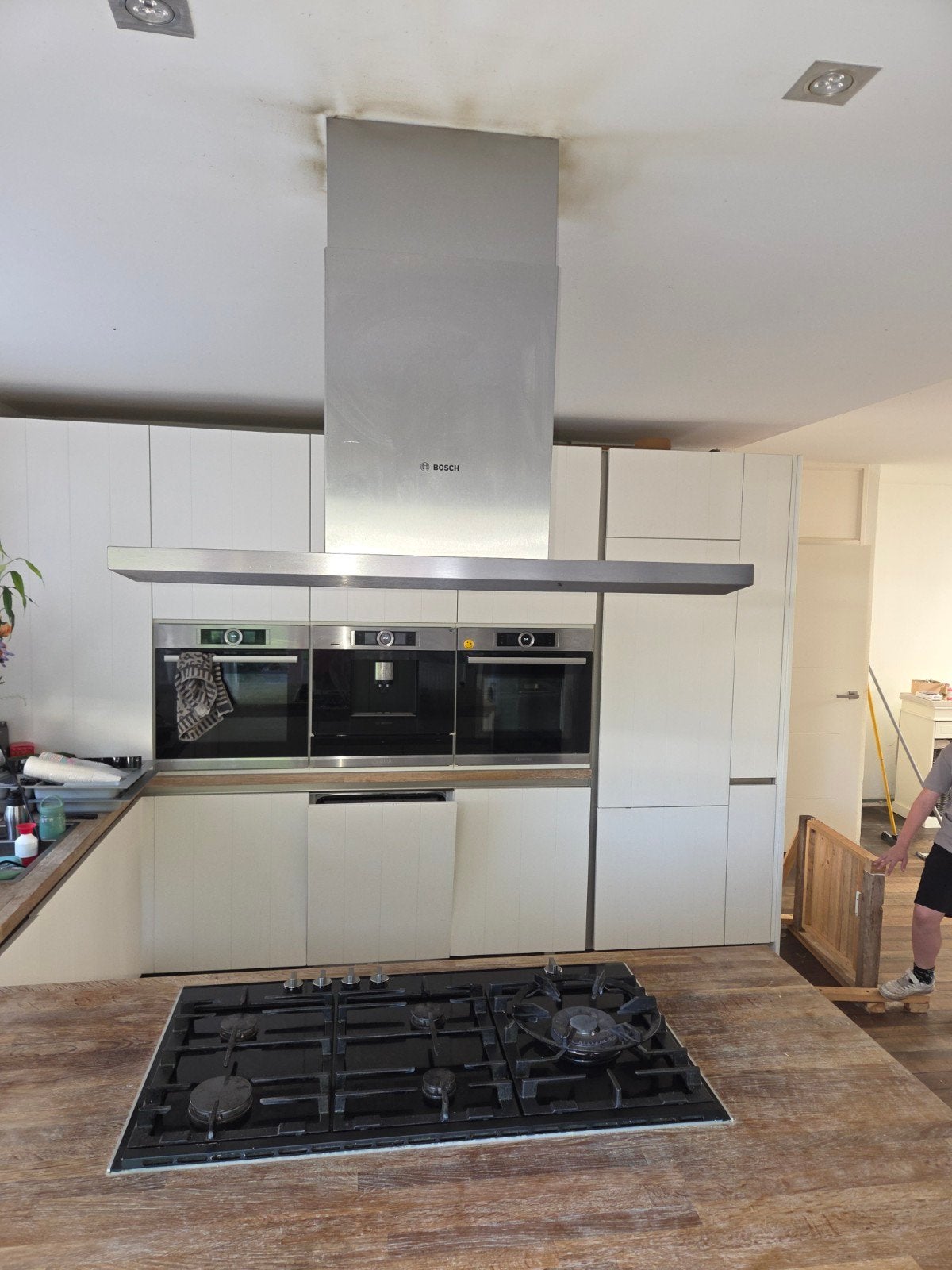 Bosch FlameSelect 90 cm gaskookplaat, Gebruikt, Ophalen of Verzenden, Inbouw, Gas