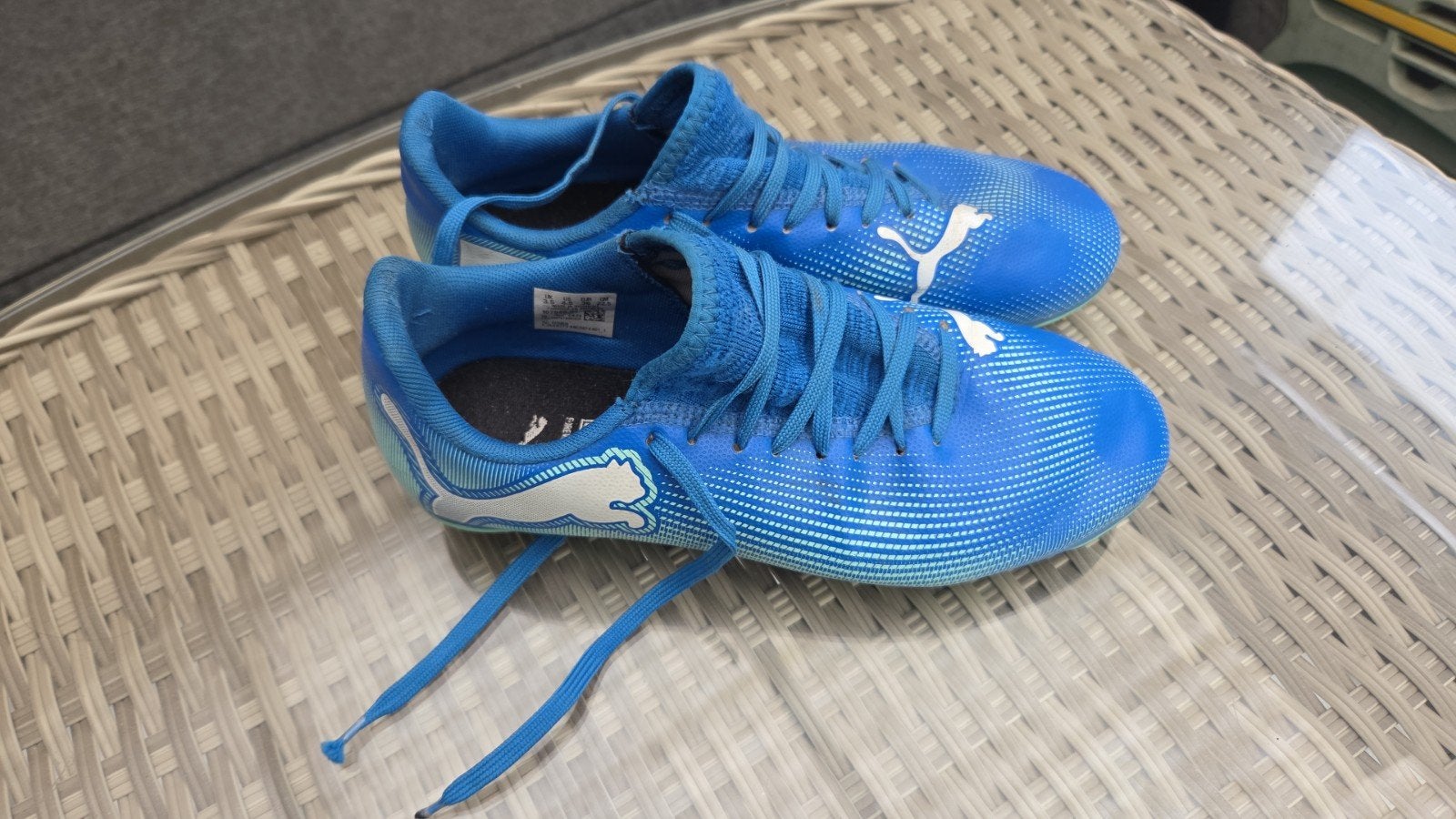 Puma voetbalschoenen blauw - Maat 36, Sport en Fitness, Voetbal, Gebruikt, Maat XS of kleiner, Schoenen, Ophalen of Verzenden