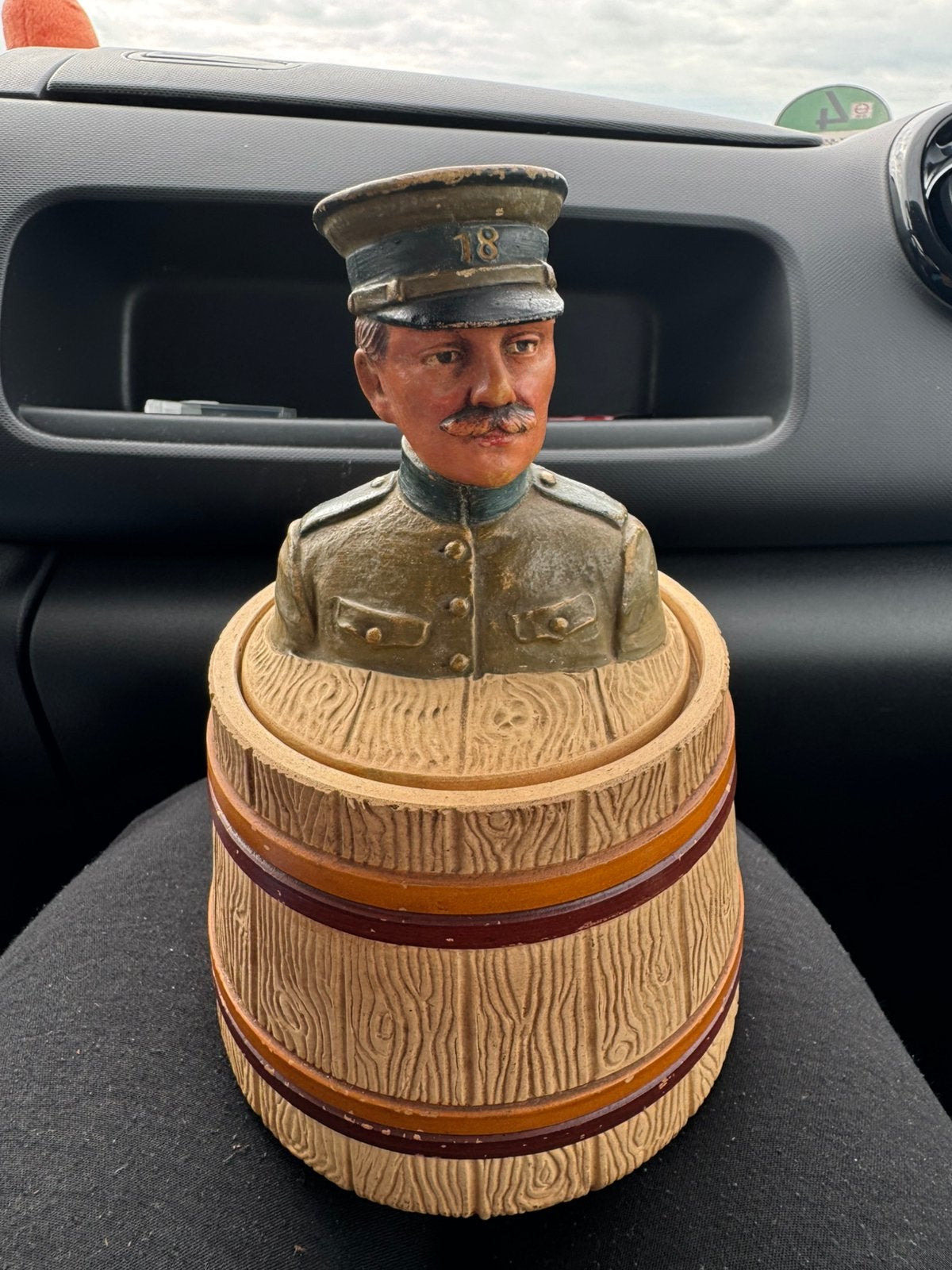 Terracotta Tabakspot Johann Maresch (JM) Oostenrijk ca. 1900, Antiek en Kunst, Ophalen of Verzenden