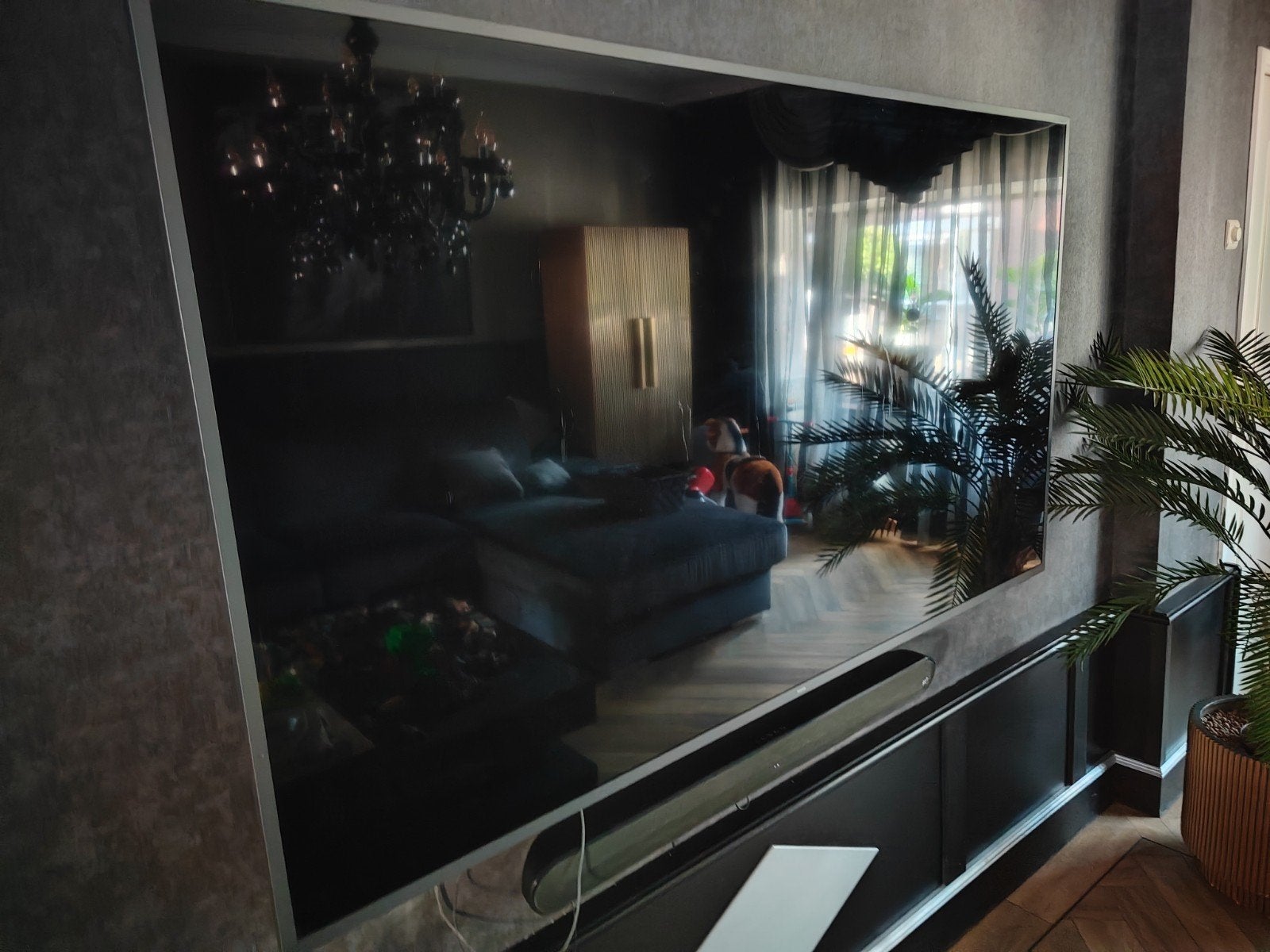 MET DEFECT: Philips ambilight 75 inch incl wandbeugel, Ophalen