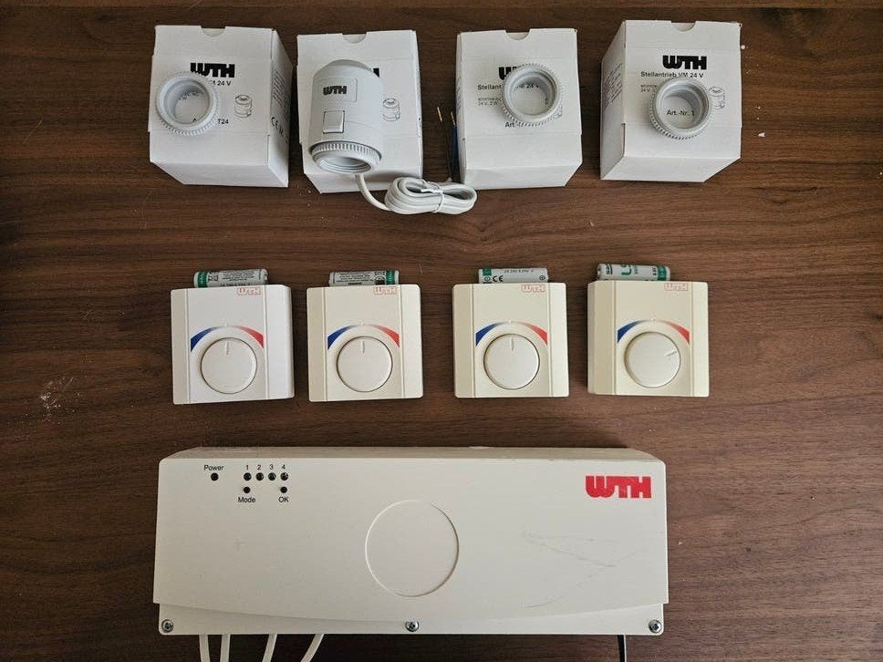 WTH Regelingsset D916 + 4 Thermostaat + 4 Thermomotor -Nieuw, Minder dan 30 cm, Overige typen, Nieuw, Minder dan 60 cm
