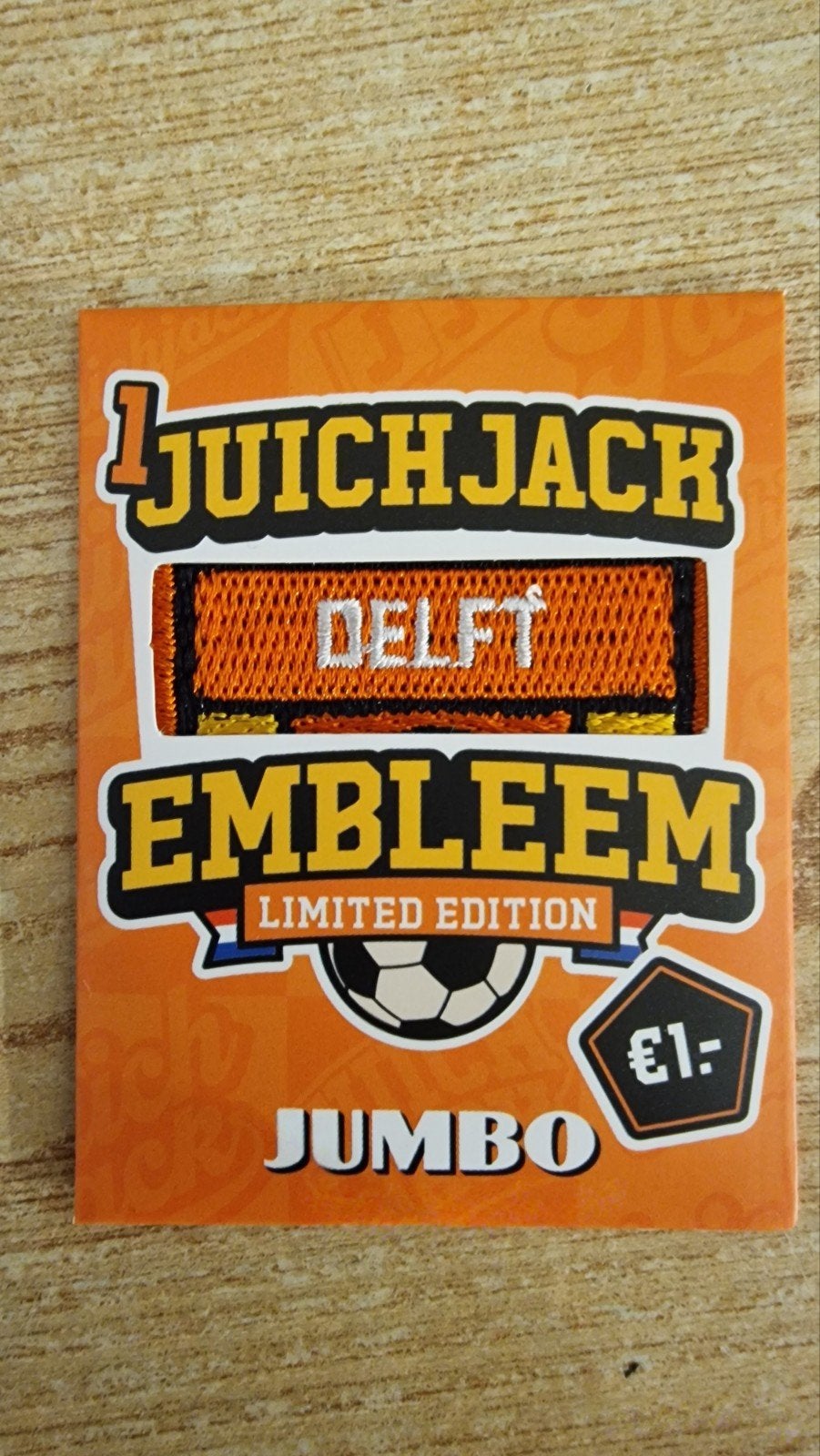 Jumbo Juichjack Embleem Delft., Jumbo, Ophalen of Verzenden