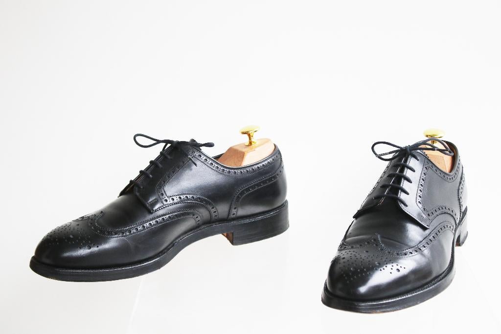 Crockett & Jones voor Baldessarini brogues in 8.5 E = 42.5, Kleding | Heren, Schoenen, Zwart, Ophalen of Verzenden, Zo goed als nieuw
