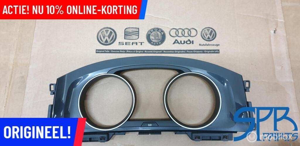 Golf 7 7.5 KM Teller Inleg GRIJS ANTRECIET 5G0857059 GLANS, Volkswagen, Nieuw, Ophalen of Verzenden, Volkswagen