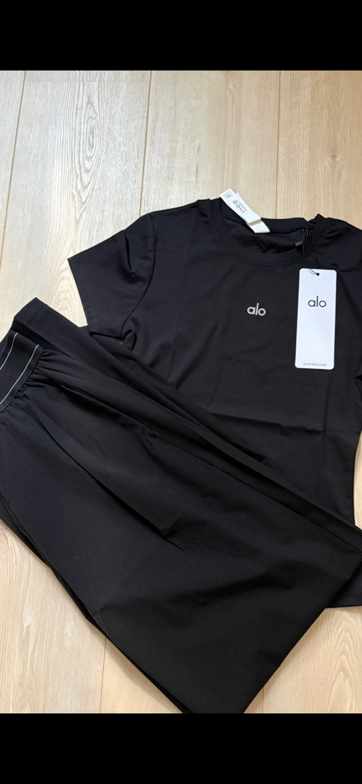 zwarte Alo set maat S, Ophalen of Verzenden, Nieuw, Zwart