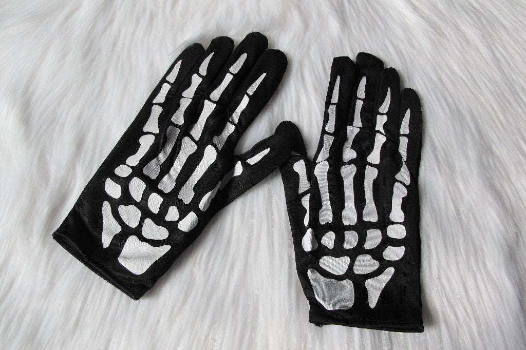 Skull gloves, Ophalen of Verzenden, Nieuw, Kostuum, Halloween of Griezel