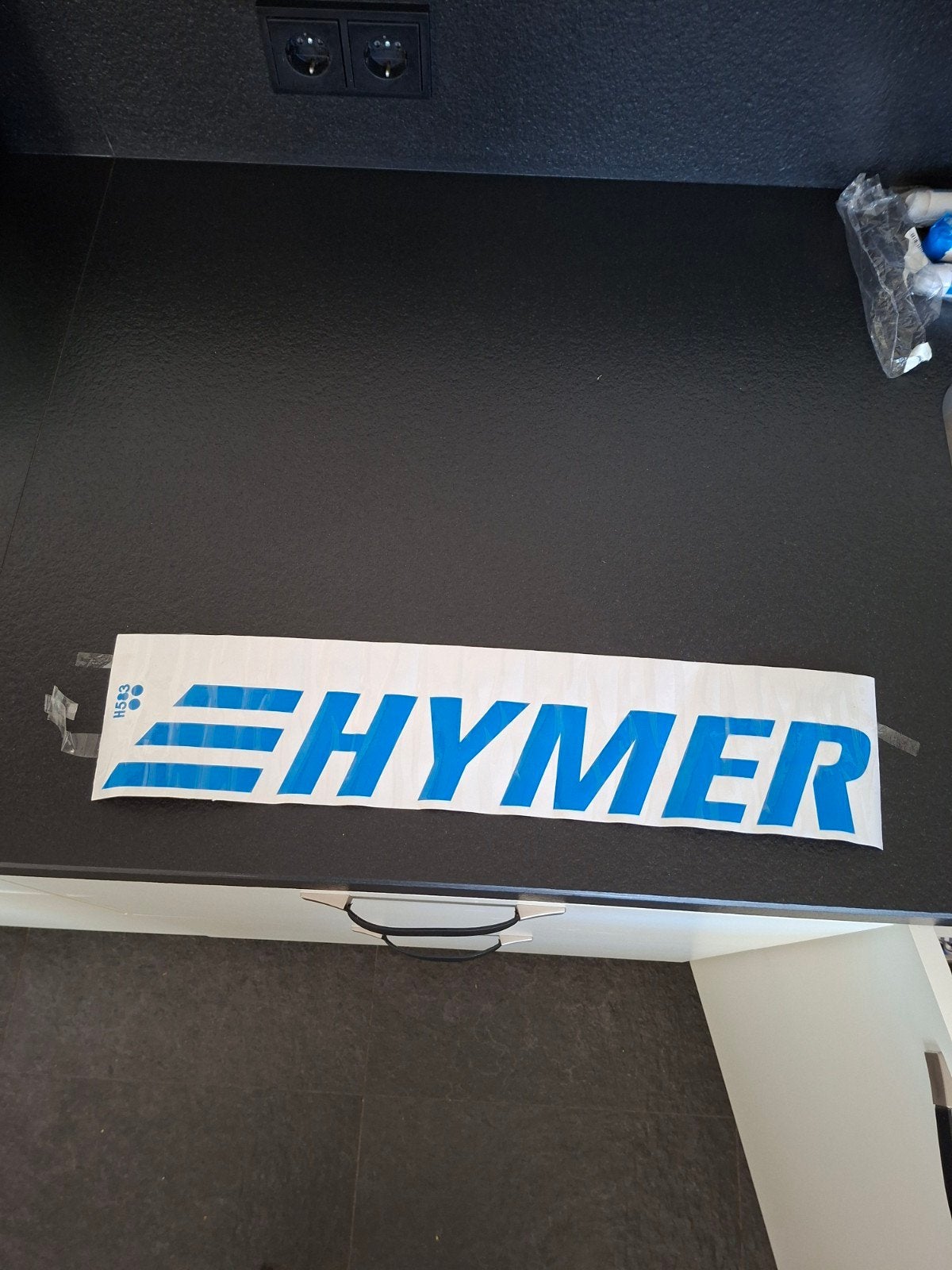 Hymer stickers camper of caravan, Caravans en Kamperen, Ophalen of Verzenden, Nieuw