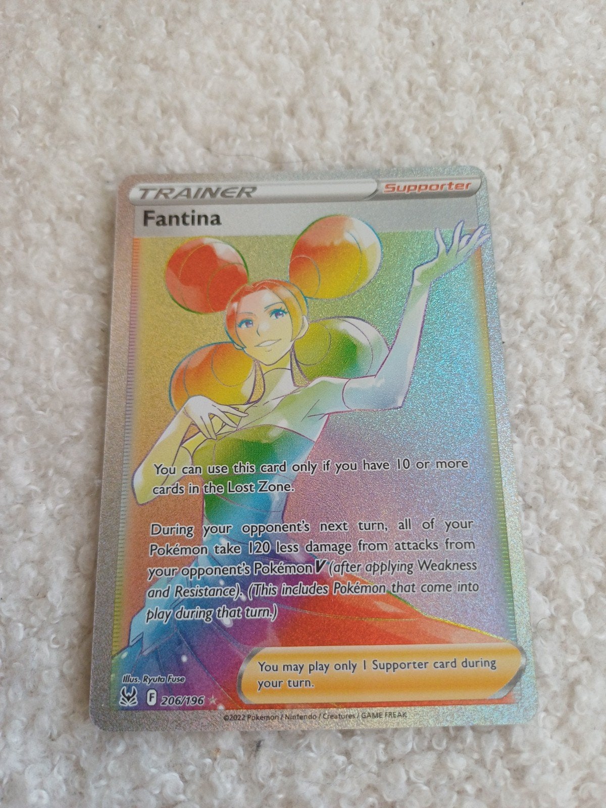 Fantina Full Art Trainer Kaart Pokémon TCG (206/196), Ophalen of Verzenden