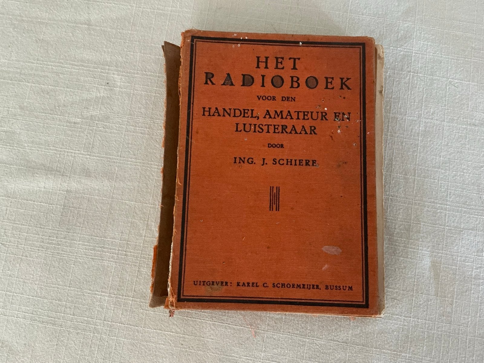 Het Radioboek - Ingenieur J. Schiere (1934), Ophalen, Gelezen, Elektrotechniek
