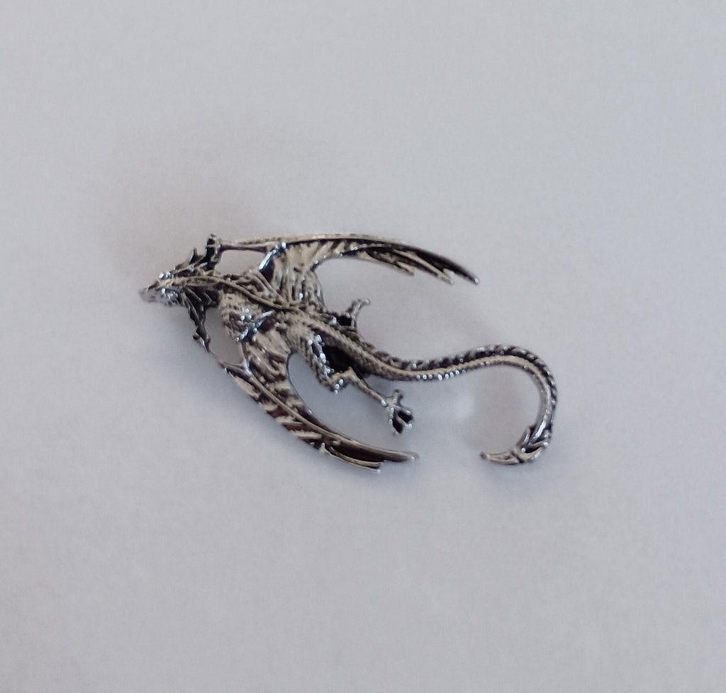 Draak broche, Sieraden, Tassen en Uiterlijk, Overige materialen, 4 tot 7 cm, Overige kleuren, Nieuw