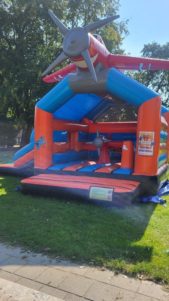 Te huur Springkussen Multifun Vliegtuig, Ophalen, Zo goed als nieuw, Overige