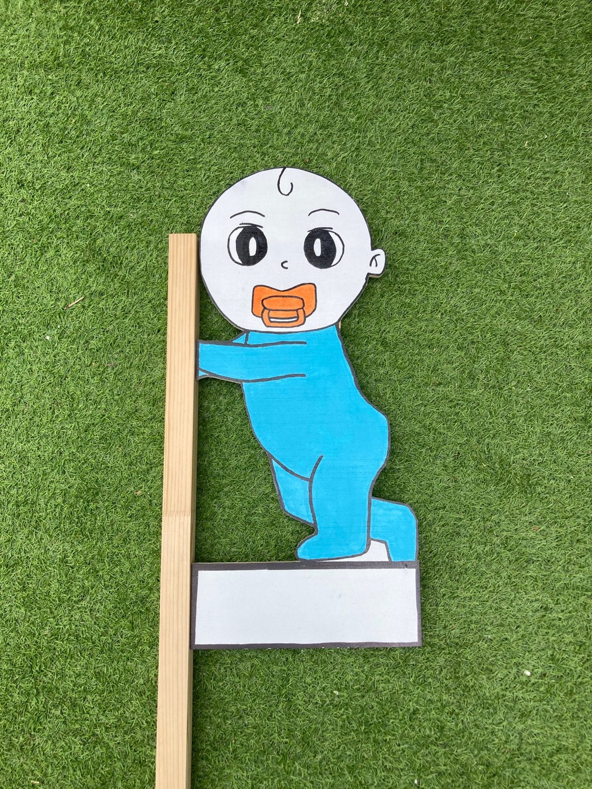 Geboortebord baby blauw, Kinderen en Baby's, Kraamcadeaus en Geboorteborden, Ophalen of Verzenden, Nieuw, Geboortebord