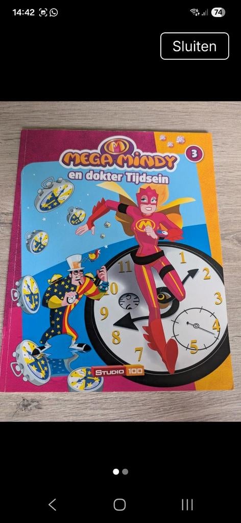 Mega Mindy en dokter Tijdsein - Stripboek, Boeken, Kinderboeken | Jeugd | onder 10 jaar, Ophalen of Verzenden, Gelezen, Studio 100
