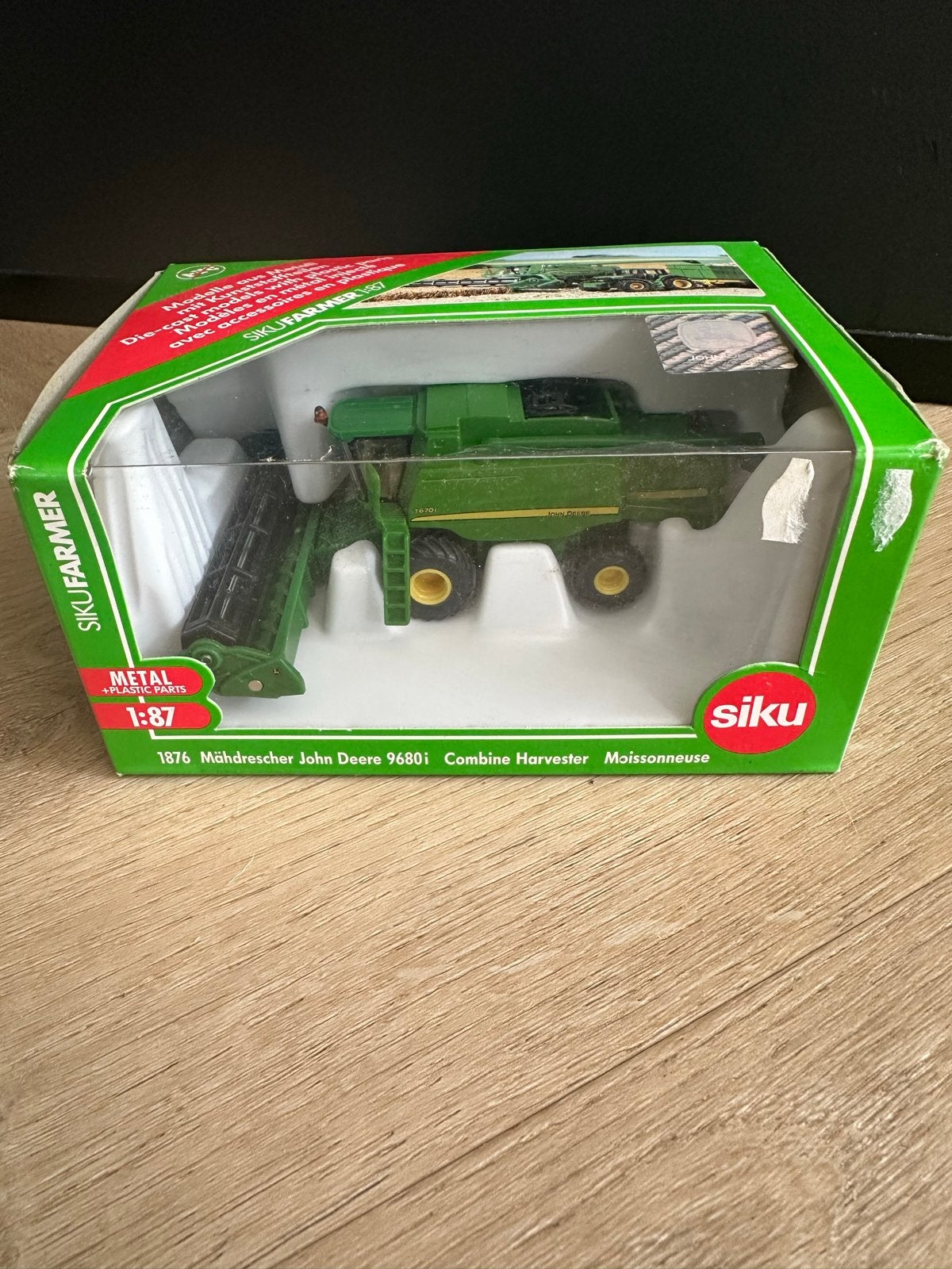 Siku Farmer John Deere 9680i Combine Harvester 1:87, Kinderen en Baby's, Speelgoed | Speelgoedvoertuigen, Ophalen of Verzenden