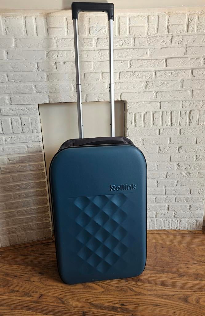 Rollink Flex Vega - opvouwbaar koffertje, Wieltjes, Gebruikt, 50 tot 60 cm, Hard kunststof