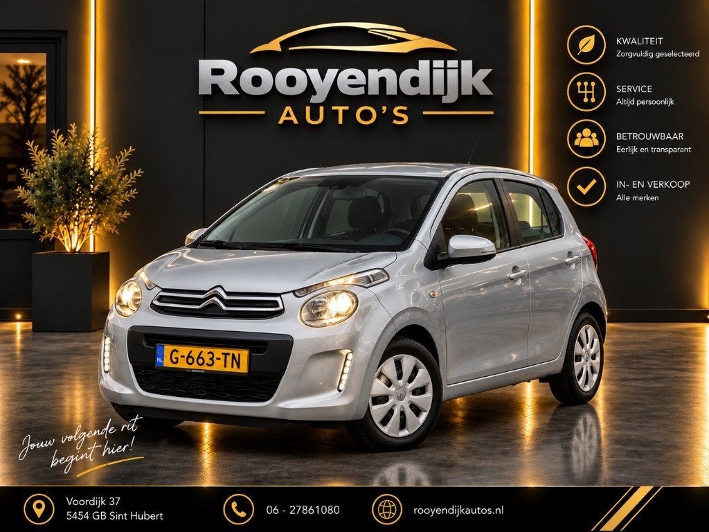 Citroen C1 Feel 2019, Auto's, Voorwielaandrijving, Stof, Gebruikt, LED verlichting