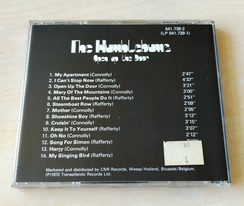 The Humblebums Open Up The Door CD 1970/198? Gerry Rafferty, Ophalen of Verzenden, Gebruikt, Poprock