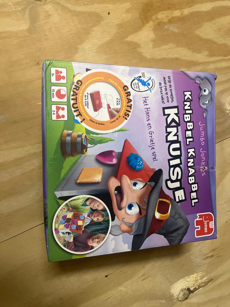 Jumbo Knibbel Knabbel Knuisje: Het Hans en Grietje spel, Drie of vier spelers, Ophalen of Verzenden, Nieuw
