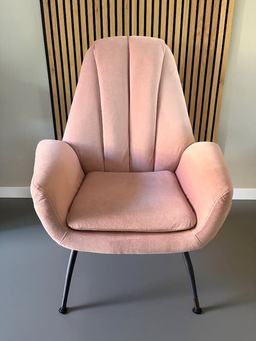 Velvet Fauteuil van Loods5, Ophalen, Minder dan 75 cm, Zo goed als nieuw, Metaal