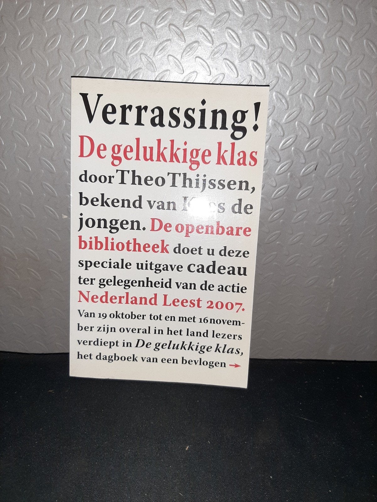 De gelukkige klas - Theo Thijssen (Nederland Leest 2007), Ophalen of Verzenden, Zo goed als nieuw, Theo Thijssen, Nederland