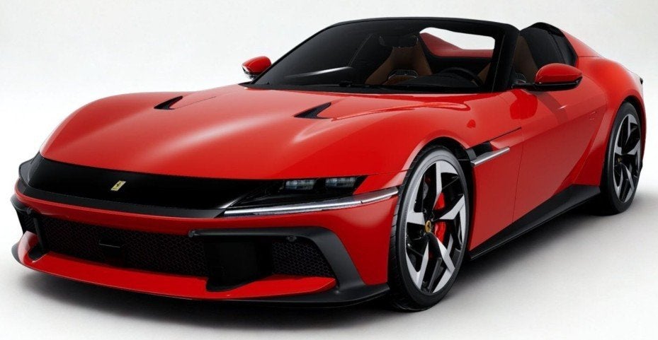 Ferrari 12 Cilindri Spider Rood 1:18 P18251A1 BBR PRE-ORDER, Ophalen of Verzenden, Nieuw, Auto, Overige merken