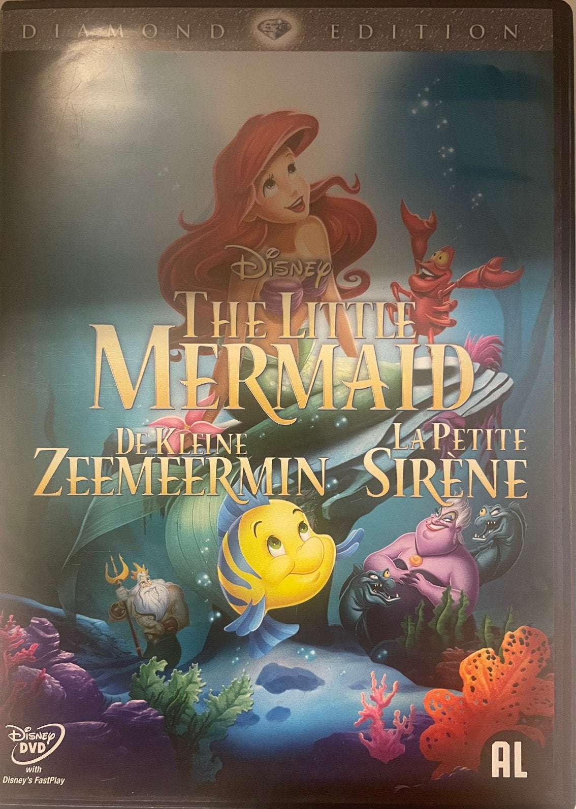 Disney De Kleine Zeemeermin Diamond Edition DVD, Alle leeftijden, Ophalen of Verzenden, Zo goed als nieuw, Amerikaans