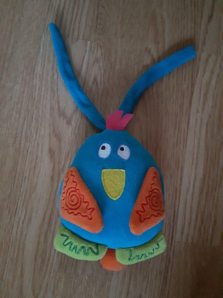 Muziek mobiel kleurige vogel, Kinderen en Baby's, Kraamcadeaus en Geboorteborden, Zo goed als nieuw, Kraamcadeau, Ophalen of Verzenden