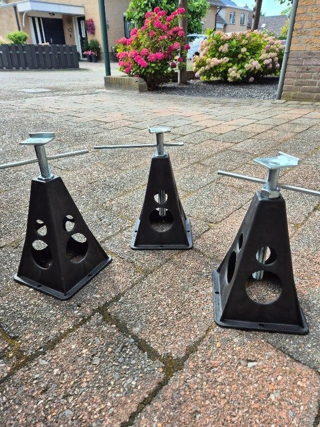 3 schroefsteunpoten, Ophalen, Nieuw, Manueel, Garagekrik