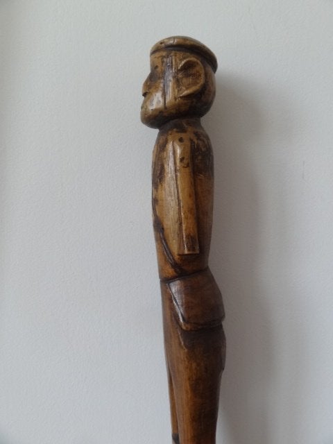 prestige staf, waardigheids stok, Zulu, Zuid Afrika,, Antiek en Kunst, Kunst | Niet-Westerse kunst, Hout, Bruin, Gemerkt, Afrika