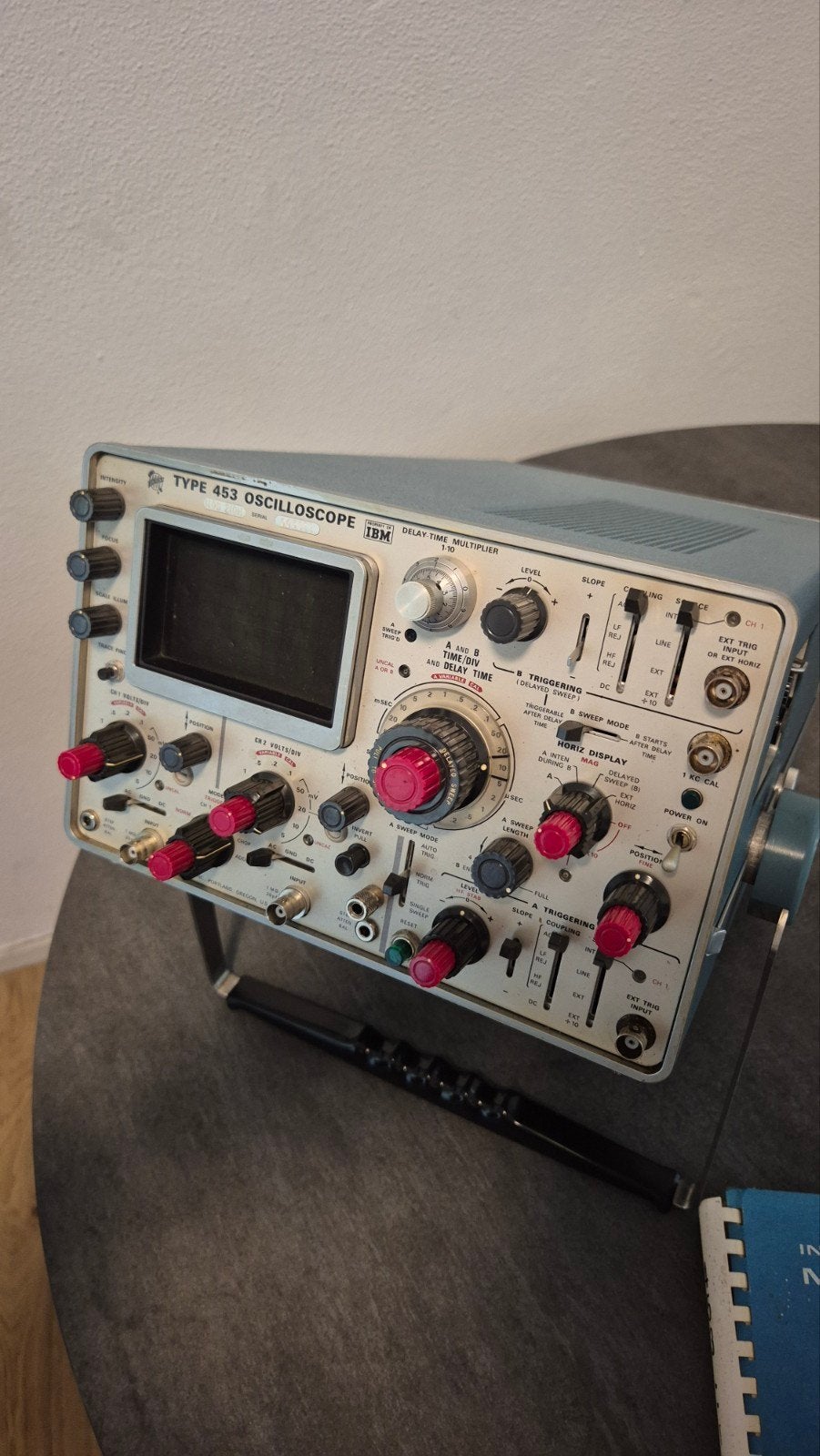 Tektronix 453 IBM oscilloscoop, Ophalen, Gebruikt
